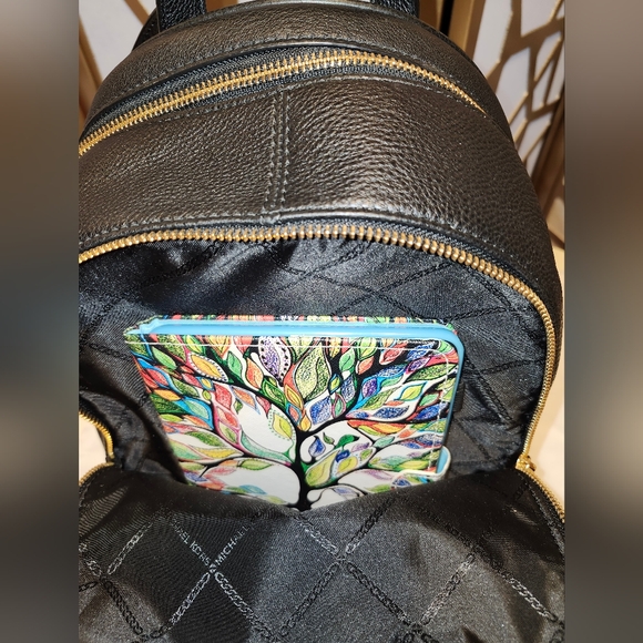 Michael Kors Rhea Medium Leather Backpack - Picture 8 of 12